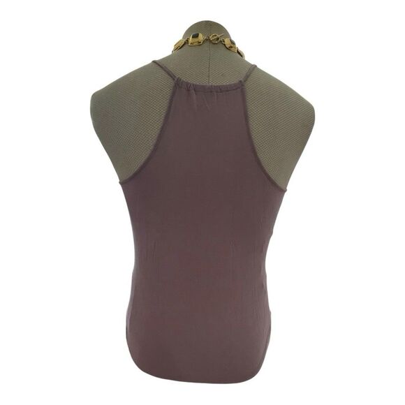 LC Lauren Conrad Womens Tank Cami Strappy  Top Lilac Floral Flowy  Ruffle Small - Picture 5 of 9